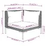 7-piece garden sofas and dark gray synthetic rattan cushions by , Garden sets - Ref: Foro24-3099927, Price: 549,15 €, Discoun...