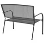 Anthrazitgraue Gartenbank aus Stahl und Netz, 108 cm von vidaXL, Gartenbänke - Ref: Foro24-42732, Preis: 114,95 €, Rabatt: %