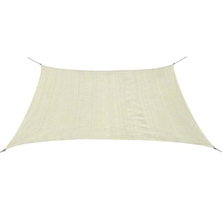 HDPE-Quadratsegelmarkise 2x2 m creme von vidaXL, Sonnenschirme - Ref: Foro24-43013, Preis: 30,89 €, Rabatt: %