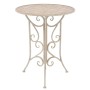 Garten-Bistrotisch und Stühle, 3 Stück, weißer Stahl von vidaXL, Gartensets - Ref: Foro24-43149, Preis: 234,43 €, Rabatt: %