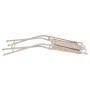 Garten-Bistrotisch und Stühle, 3 Stück, weißer Stahl von vidaXL, Gartensets - Ref: Foro24-43149, Preis: 234,43 €, Rabatt: %