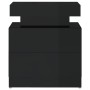 Glossy black engineered wood bedside table 45x35x52 cm by vidaXL, Nightstands - Ref: Foro24-326856, Price: 101,92 €, Discount: %
