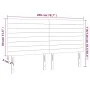 Cabeceros 4 unidades de tela negro 100x5x78/88 cm de , Cabeceros y pies de cama - Ref: Foro24-3116496, Precio: 94,59 €, Descu...