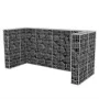 Gabions to hide a triple container 250x100x120 cm by vidaXL, Waste container supports - Ref: Foro24-142560, Price: 172,16 €, ...