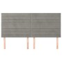 Kopfteile 4 Einheiten aus hellgrauem Samt 90x5x78/88 cm von , Kopf- und Fußteile - Ref: Foro24-3116532, Preis: 85,28 €, Rabat...