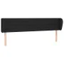 Cabecero de tela negro 183x23x78/88 cm de , Cabeceros y pies de cama - Ref: Foro24-3117300, Precio: 74,71 €, Descuento: %