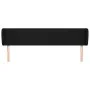 Cabecero de tela negro 183x23x78/88 cm de , Cabeceros y pies de cama - Ref: Foro24-3117300, Precio: 74,71 €, Descuento: %