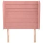 Cabecero con orejas de terciopelo rosa 93x23x118/128 cm de , Cabeceros y pies de cama - Ref: Foro24-3118137, Precio: 75,46 €,...