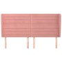 Kopfteil mit rosa Samtohren 183x23x118/128 cm von , Kopf- und Fußteile - Ref: Foro24-3118161, Preis: 125,20 €, Rabatt: %