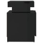 Glossy black engineered wood bedside table 45x35x52 cm by vidaXL, Nightstands - Ref: Foro24-326856, Price: 101,92 €, Discount: %