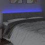 Hellgraues Samtkopfteil mit LED 180x5x78/88 cm von , Kopf- und Fußteile - Ref: Foro24-3121812, Preis: 53,12 €, Rabatt: %