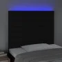 Headboard with LED lights black fabric 100x5x118/128 cm by , Headboards and footboards - Ref: Foro24-3122556, Price: 60,15 €,...
