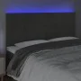 Cabecero con luces LED terciopelo gris oscuro 180x5x118/128 cm de , Cabeceros y pies de cama - Ref: Foro24-3122625, Precio: 9...