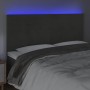 Kopfteil mit LED-Leuchten, dunkelgrauer Samt, 180 x 5 x 118/128 cm von , Kopf- und Fußteile - Ref: Foro24-3122625, Preis: 94,...