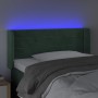 Dunkelgrünes Samtkopfteil mit LED 93x16x78/88 cm von , Kopf- und Fußteile - Ref: Foro24-3123415, Preis: 57,80 €, Rabatt: %