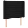 Black fabric headboard with LED 103x16x118/128 cm by , Headboards and footboards - Ref: Foro24-3124180, Price: 76,16 €, Disco...