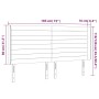 Kopfteil aus schwarzem Stoff mit LED 183x16x118/128 cm von , Kopf- und Fußteile - Ref: Foro24-3124204, Preis: 146,18 €, Rabat...