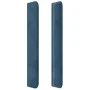 Dark blue velvet LED headboard 183x16x118/128 cm by , Headboards and footboards - Ref: Foro24-3124252, Price: 125,90 €, Disco...