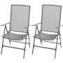 Stapelbare Gartenstühle 2 Einheiten aus grauem Stahl von vidaXL, Gartenstühle - Ref: Foro24-42716, Preis: 121,63 €, Rabatt: %