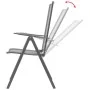 Stapelbare Gartenstühle 2 Einheiten aus grauem Stahl von vidaXL, Gartenstühle - Ref: Foro24-42716, Preis: 116,40 €, Rabatt: %
