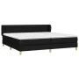Box spring bed with black fabric mattress 200x200 cm by , Beds and slatted bases - Ref: Foro24-3126911, Price: 578,54 €, Disc...