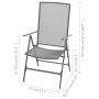 Stapelbare Gartenstühle 2 Einheiten aus grauem Stahl von vidaXL, Gartenstühle - Ref: Foro24-42716, Preis: 121,63 €, Rabatt: %