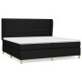Box spring bed with black fabric mattress 200x200 cm by , Beds and slatted bases - Ref: Foro24-3128631, Price: 697,84 €, Disc...