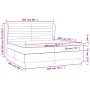 Box spring bed with pink velvet mattress 200x200 cm by , Beds and slatted bases - Ref: Foro24-3129296, Price: 623,78 €, Disco...