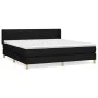 Box spring bed with black fabric mattress 180x200 cm by , Beds and slatted bases - Ref: Foro24-3130371, Price: 546,74 €, Disc...