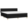 Box spring bed with black fabric mattress 180x200 cm by , Beds and slatted bases - Ref: Foro24-3130371, Price: 568,36 €, Disc...