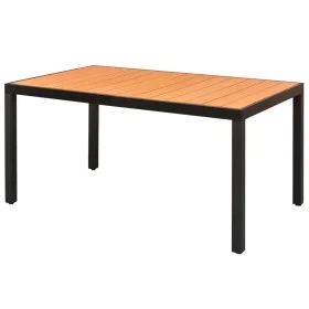 Brauner Gartentisch aus Aluminium und WPC 150x90x74 cm von vidaXL, Gartentische - Ref: Foro24-42794, Preis: 230,01 €, Rabatt: %