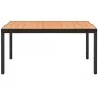 Mesa de jardín de aluminio y WPC marrón 150x90x74 cm de vidaXL, Mesas de jardín - Ref: Foro24-42794, Precio: 233,00 €, Descue...