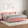Boxspringbett mit rosa Samtmatratze 180x200 cm von , Betten und Lattenroste - Ref: Foro24-3131038, Preis: 501,88 €, Rabatt: %