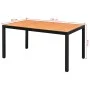 Mesa de jardín de aluminio y WPC marrón 150x90x74 cm de vidaXL, Mesas de jardín - Ref: Foro24-42794, Precio: 233,00 €, Descue...
