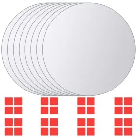 Round glass mirror tiles 8 units by vidaXL, Mirrors - Ref: Foro24-244463, Price: 18,31 €, Discount: %