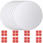 Runde Glasspiegelfliesen 8 Einheiten von vidaXL, Spiegel - Ref: Foro24-244463, Preis: 18,68 €, Rabatt: %