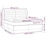 Boxspringbett mit dunkelblauer Samtmatratze 180x200 cm von , Betten und Lattenroste - Ref: Foro24-3132757, Preis: 613,41 €, R...