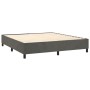 Boxspringbett mit Matratze und dunkelgrauem LED-Samt 180x200 cm von , Betten und Lattenroste - Ref: Foro24-3136198, Preis: 56...
