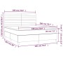 Boxspringbett mit Matratze und dunkelgrauem LED-Samt 180x200 cm von , Betten und Lattenroste - Ref: Foro24-3136198, Preis: 56...