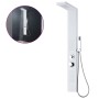 Sistema de panel de ducha aluminio blanco mate de vidaXL, Boquillas de chorro para bañeras y duchas - Ref: Foro24-142372, Pre...