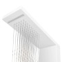 Sistema de panel de ducha aluminio blanco mate de vidaXL, Boquillas de chorro para bañeras y duchas - Ref: Foro24-142372, Pre...