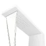 Matte White Aluminum Shower Panel System by vidaXL, Jet nozzles for bathtubs and showers - Ref: Foro24-142372, Price: 162,47 ...