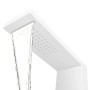 Sistema de panel de ducha aluminio blanco mate de vidaXL, Boquillas de chorro para bañeras y duchas - Ref: Foro24-142372, Pre...