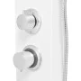 Duschpaneelsystem aus mattweißem Aluminium von vidaXL, Strahldüsen für Badewannen und Duschen - Ref: Foro24-142372, Preis: 16...
