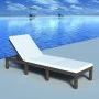 Lounger with brown synthetic rattan cushion by vidaXL, Loungers - Ref: Foro24-42845, Price: 140,21 €, Discount: %