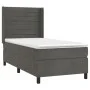 Box spring bed with mattress and LED dark gray velvet 90x200 cm by , Beds and slatted bases - Ref: Foro24-3139602, Price: 314...