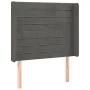 Box spring bed with mattress and LED dark gray velvet 90x200 cm by , Beds and slatted bases - Ref: Foro24-3139602, Price: 314...