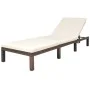 Lounger with brown synthetic rattan cushion by vidaXL, Loungers - Ref: Foro24-42845, Price: 140,21 €, Discount: %