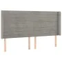Box spring bed with mattress and LED light gray velvet 180x200 cm by , Beds and slatted bases - Ref: Foro24-3139637, Price: 5...
