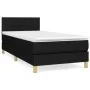 Box spring bed with black fabric mattress 90x200 cm by , Beds and slatted bases - Ref: Foro24-3140587, Price: 279,30 €, Disco...
